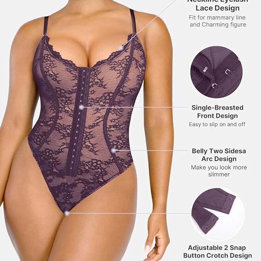 SHAPELLX Lace Bodysuit